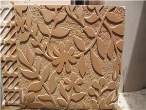Wall Cladding 6, Brown Sandstone Wall Panels, Walling Tiles India