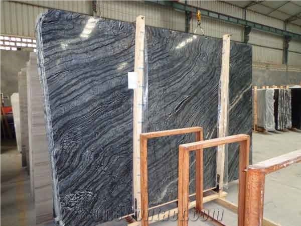 China Zebra Black Marble Tiles,Floor&Wall Covering