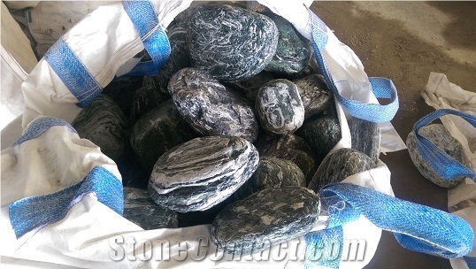 Green Angel Marble Tumbled Pebbles