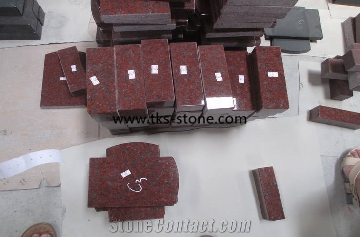 India Red Malaysia Tombstones Granite Gravestones