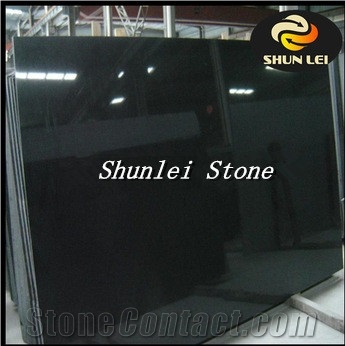 Absolute Black Granite Slabs, Shanxi Balck Granite Tiles