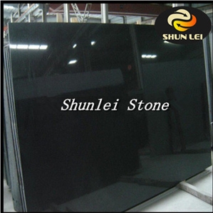 Absolute Black Granite Slabs, Shanxi Balck Granite Tiles