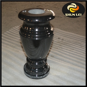 Antique Marble Vase, Granite Vases China Black Granite Monumental Vases