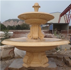 Beige Marble Garden Fountains