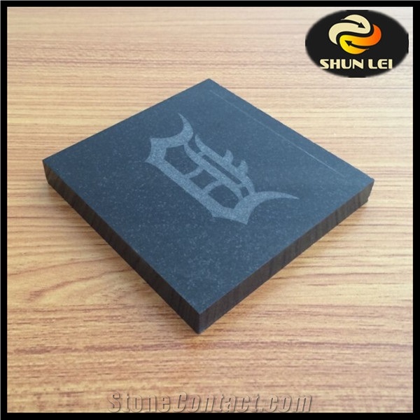 Black Granite Coasters and Placemats