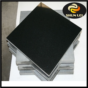 Black Granite Flooring, Shanixi Black Granite Tiles