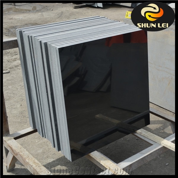 Black Granite Stone Design Polished Granite Floor Tiles 600x600