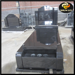 China Absolute Black Granite Polished Monument & Tombstone
