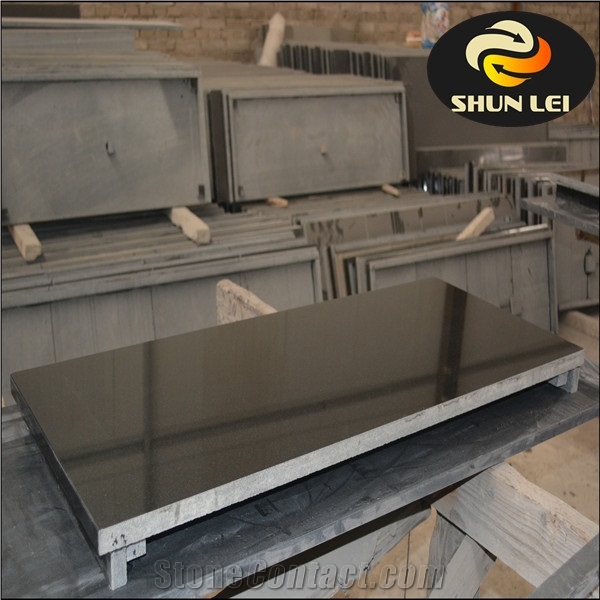 Granite Solid Fuel Fireplace Hearth, Shanxi Black Granite Fireplace Hearth