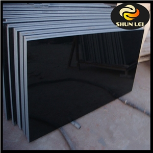 Hebei Province Factory Shanxi Black Granite Slabs & Tiles, China Black Granite