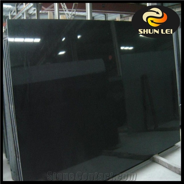 Hebei Province Factory Shanxi Black Granite Slabs & Tiles, China Black Granite