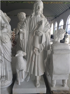 Jesus Stone Sculpture, White Marble Sculpture & Statue