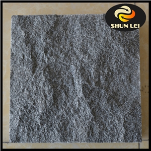 Mushroom Granite Tile, Natural Surface Black Granite
