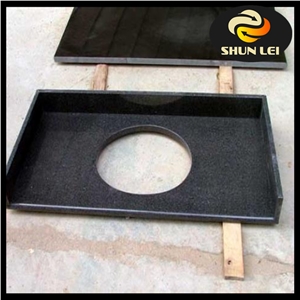 Shanxi Black Granite Vanity Top, Black Granite Bathroom Top