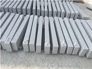 Fargo G603 Light Grey Granite Kerbstones, New G603 Flamed Curbstone, Chinese Cheap Grey Granite Side Stone for Euro Markets