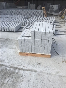 Fargo G603 Light Grey Granite Kerbstones, New G603 Flamed Curbstone, Chinese Cheap Grey Granite Side Stone for Euro Markets
