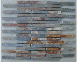 Brown Floor Slate Mosaic