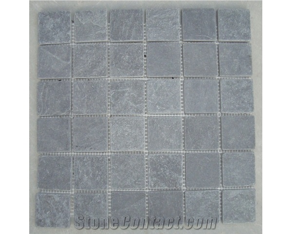Chipped Grey Slate Mosaic for Interior Decoration