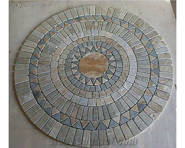 Round Tumbled Slate Mosaic