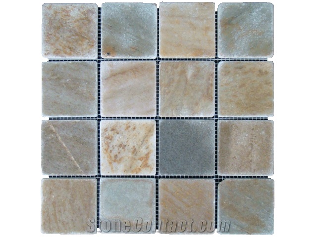 Rusty Grey Slate Mosaic Tiles