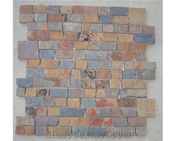 Slate Mosaic for Fireplace Background