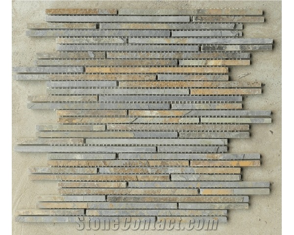 Strip Sticks Of Slate Mosaic