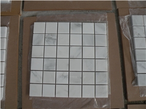 White Mosaic Marble Tiles for Wall Floor China White Marble Mosaic
