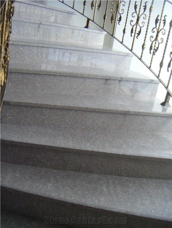 G3506 Granite Stair Threshold,Quanzhou Pink Granite Stair Riser,Shi Long Pink Granite Stair