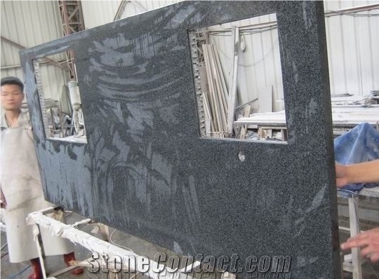 G654 China Impala Black Granite Kitchen Tops,G654 Zhangpu Black Granite Kitchen Countertops