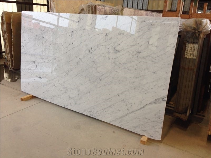 White Carrara C Marble Tiles & Slabs, Bianco Carrara C Marble Polished Tiles, Floor Tiles