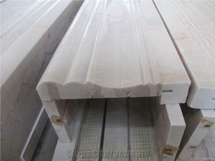 Building Material Hangrey Marble Chairails, Beige Marble Molding & Border