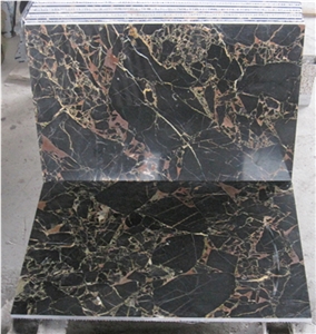 Gold Vein with Black Marble Slabs Black Marble Tiles Black Portoro Chines Black Marble Big Slab Black Marble Marble Tile