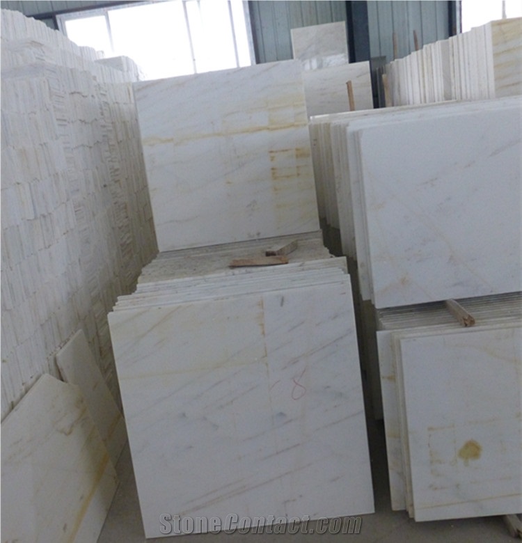 White Marble with Gold Vein White Marble Tiles in India