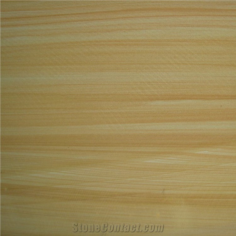 Wood Vein Sandstone Slab for Sale, China Beige Sandstone