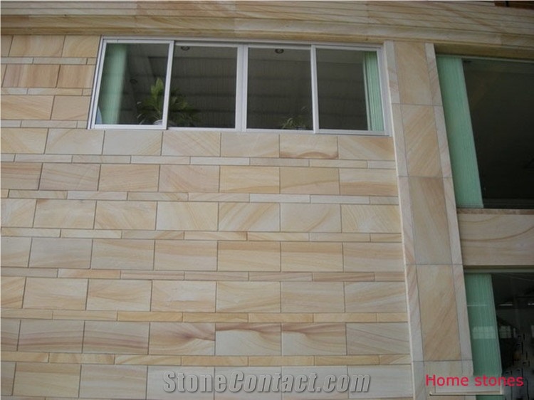 Yellow Sandstone Project Wall Slab and Tiles, Sandstone Tiles
