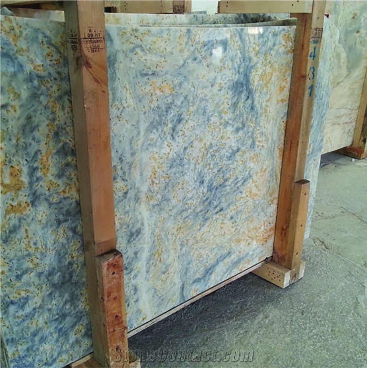 Blue Gefarnato Marble Polished Slabs, Blue Polished Marble Floor Tiles, Wall Tiles
