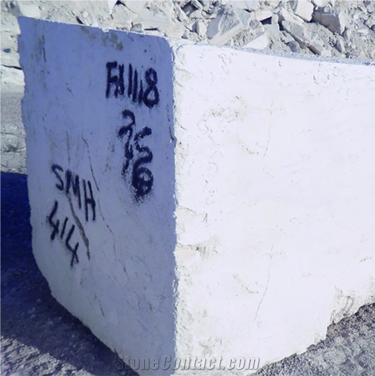 White Travertine Blocks Turkey