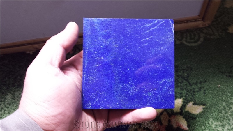 Lapis Lazuli Onyx 4 Inches Tiles & Slabs, Blue Onyx Floor Tiles
