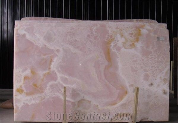 Pink Onyx Slabs & Tiles, Polished Onyx Floor Tiles, Wall Tiles