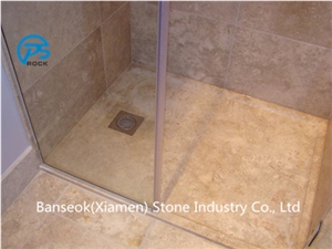 Beige Marble Shower Tray, China Factory, Bathroom Shower Tray