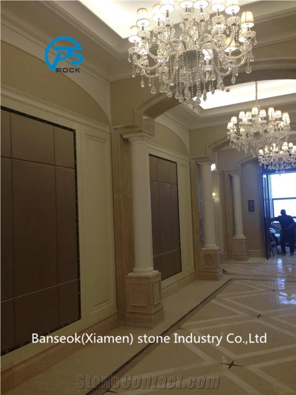 Beige Marble Wall, China Factory, Building Decorative