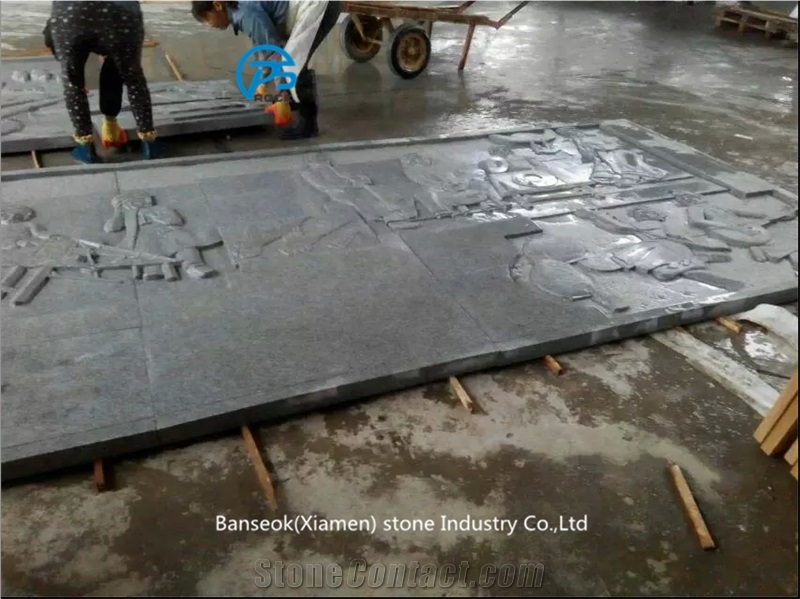 China Granite Relief & Etching, Factory, Wall Decorative