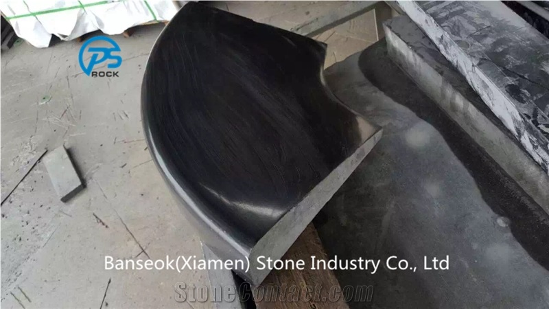 Mongolia Black Granite Kerbstone