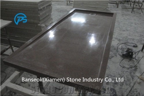 Sandstone Shower Tray, China Factory, Brown Sandstone