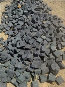 Black Basalt Cubestone Paving Stone