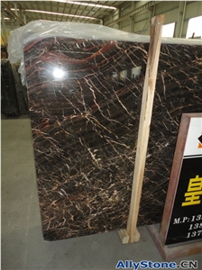 Brown Tiny Marble Slab, China Brown Marble