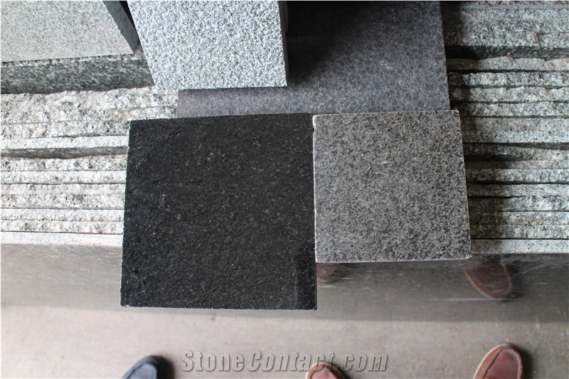 Yixian Black Granite Slabs & Tiles, China Black Granite