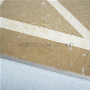 Brow Marble Simple Design Flooring Marble Medallion Design, Brown Marble Medallion Tiles