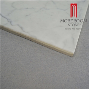 Carrara White Marble,Lamineted Marble Tiles ,Marble Flooring Panel