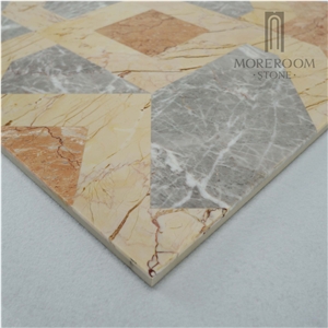 Grey Marble Water-Jet Laminated Floor Decorative Tile